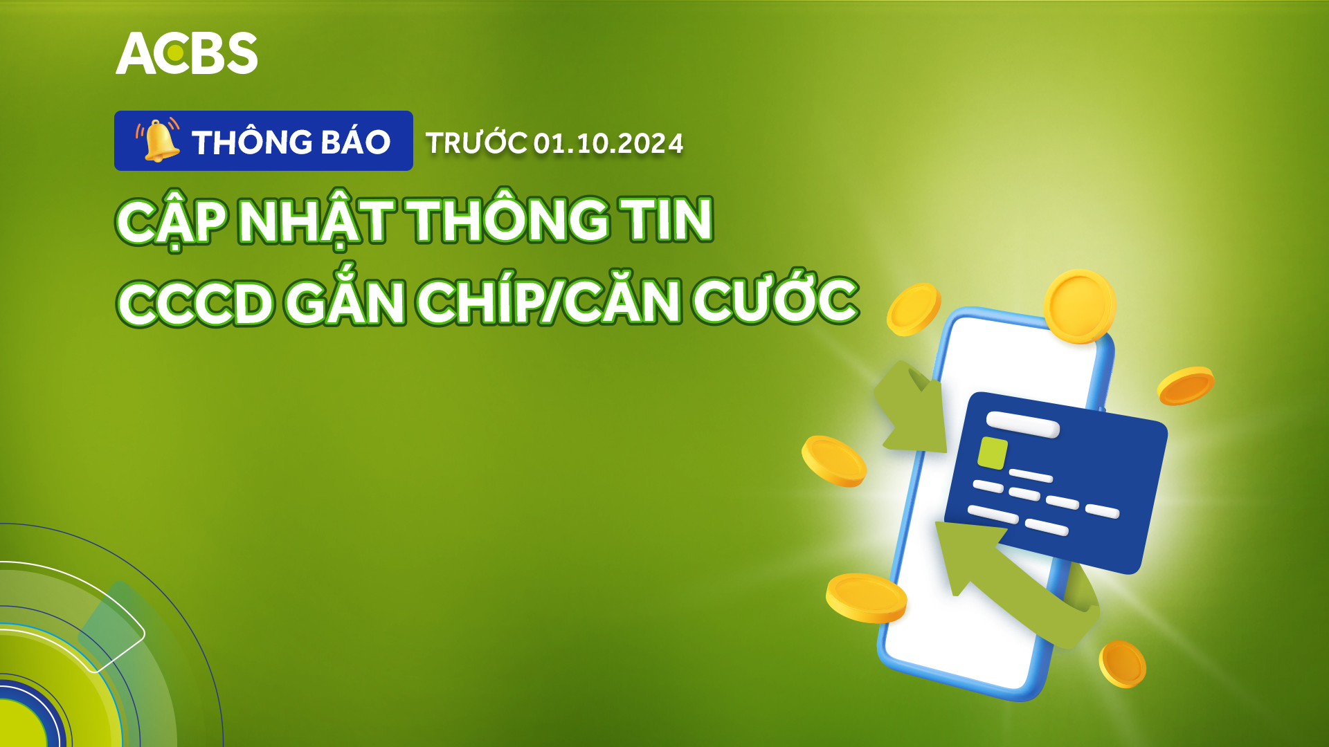 THỰC HIỆN ĐIỀU CHỈNH CMND/CCCD TRƯỚC NGÀY 01.10.2024