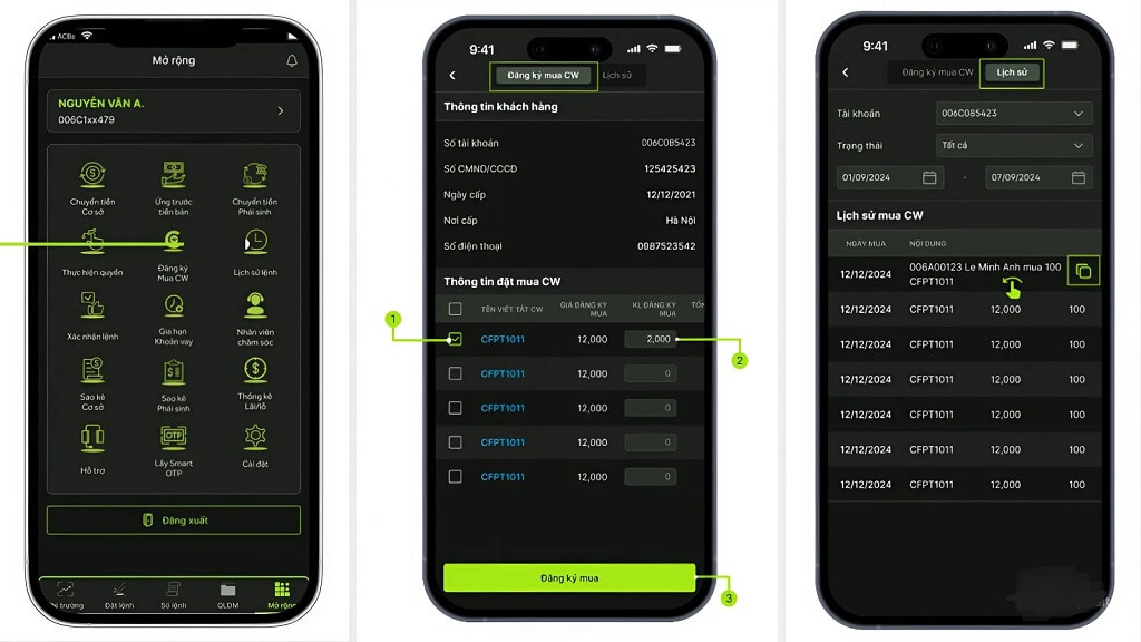 Mua Ban Chung Quyen Tren App Acbs