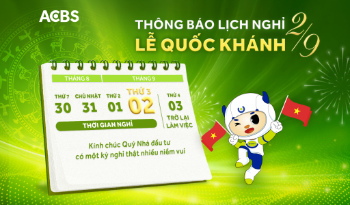 THÔNG BÁO LỊCH NGHỈ LỄ QUỐC KHÁNH 2/9