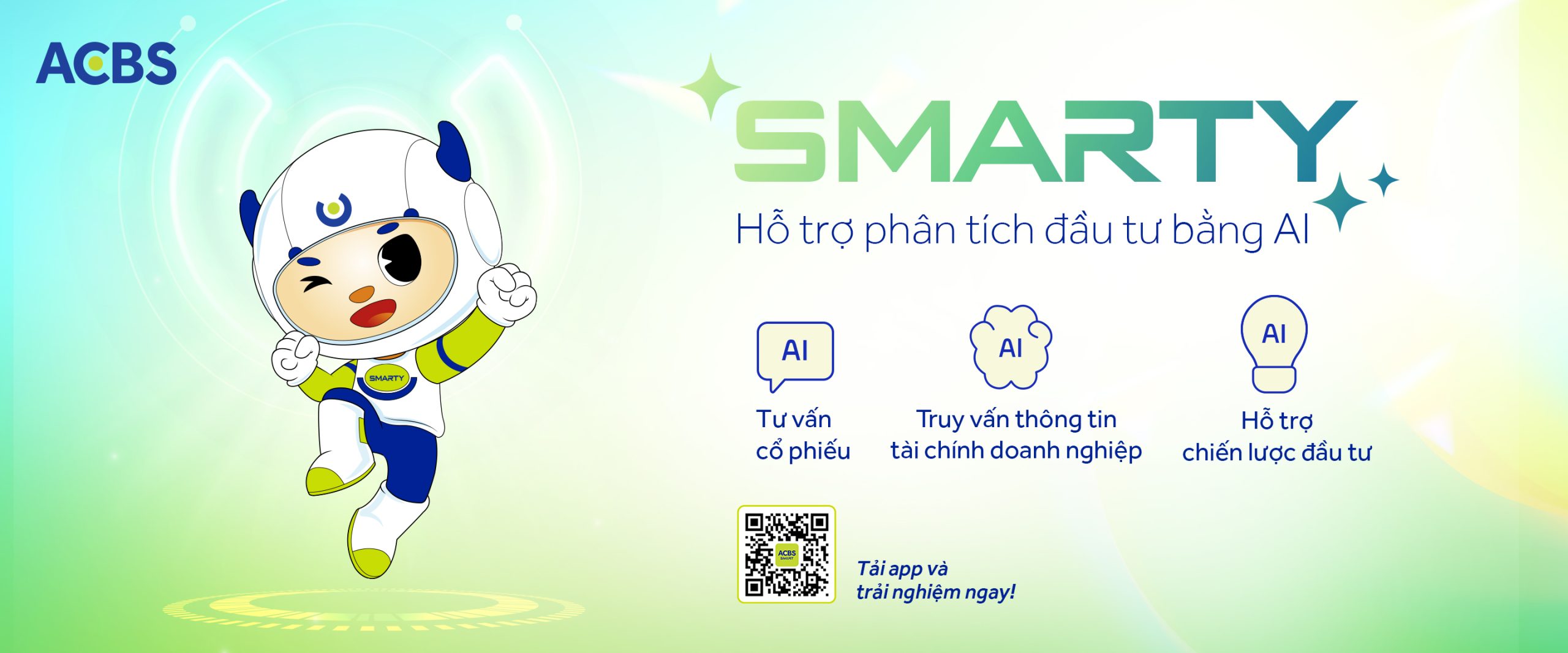ACBS ra mắt AI SMARTY – Hỗ trợ phân tích đầu tư bằng AI trên ứng dụng giao dịch