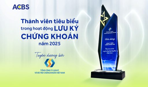 ACBS tiếp tục được VSDC vinh danh là Thành viên lưu ký chứng khoán tiêu biểu 2025 lần thứ 3 liên tiếp