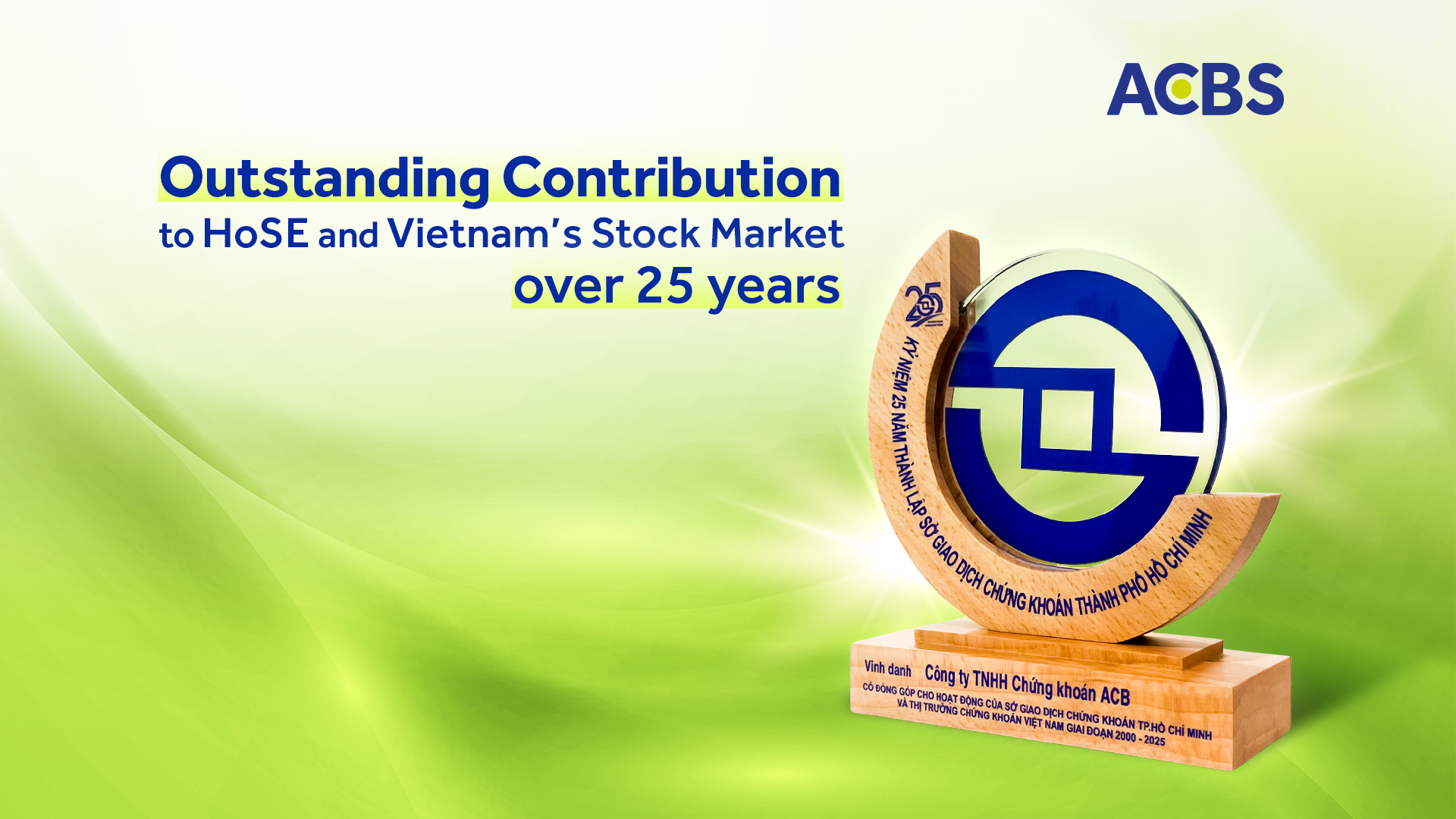AN ORGANIZATION CONTRIBUTING TO THE 25-YEAR DEVELOPMENT OF THE HO CHI ...