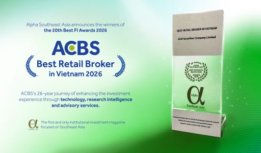 ACBS named “Best Retail Broker in Vietnam 2026” by Alpha Southeast Asia