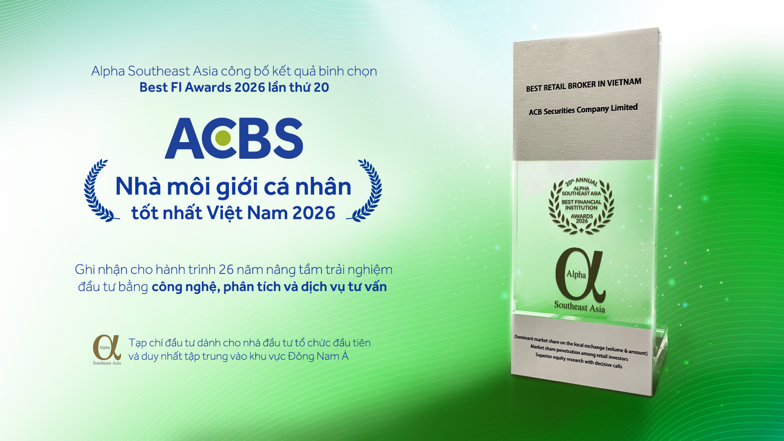 Nhà môi giới cá nhân tốt nhất Việt Nam 2026