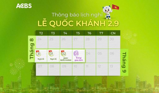THÔNG BÁO LỊCH NGHỈ GIAO DỊCH LỄ QUỐC KHÁNH 2/9 🇻🇳
