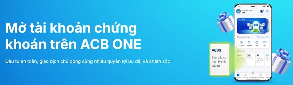 Tài khoản chứng khoán ACBS liên kết với tài khoản ngân hàng ACB sẽ giúp giao dịch diễn ra thuận lợi